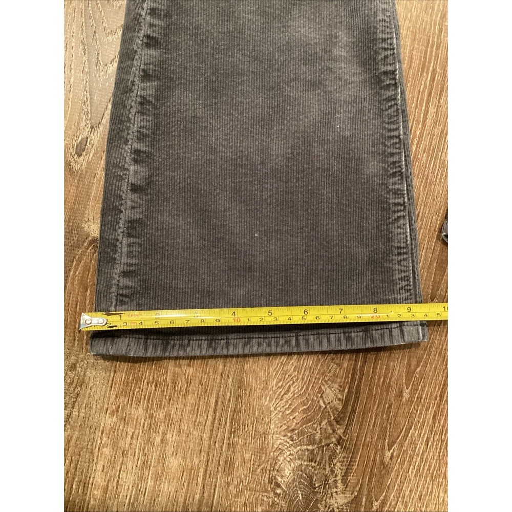 Anthropologie Pilcro 31 Icon Flare Corduroy Pants Jeans Gray Cords 27 28 Inseam - Picture 8 of 9